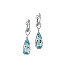 Blue topaz earrings